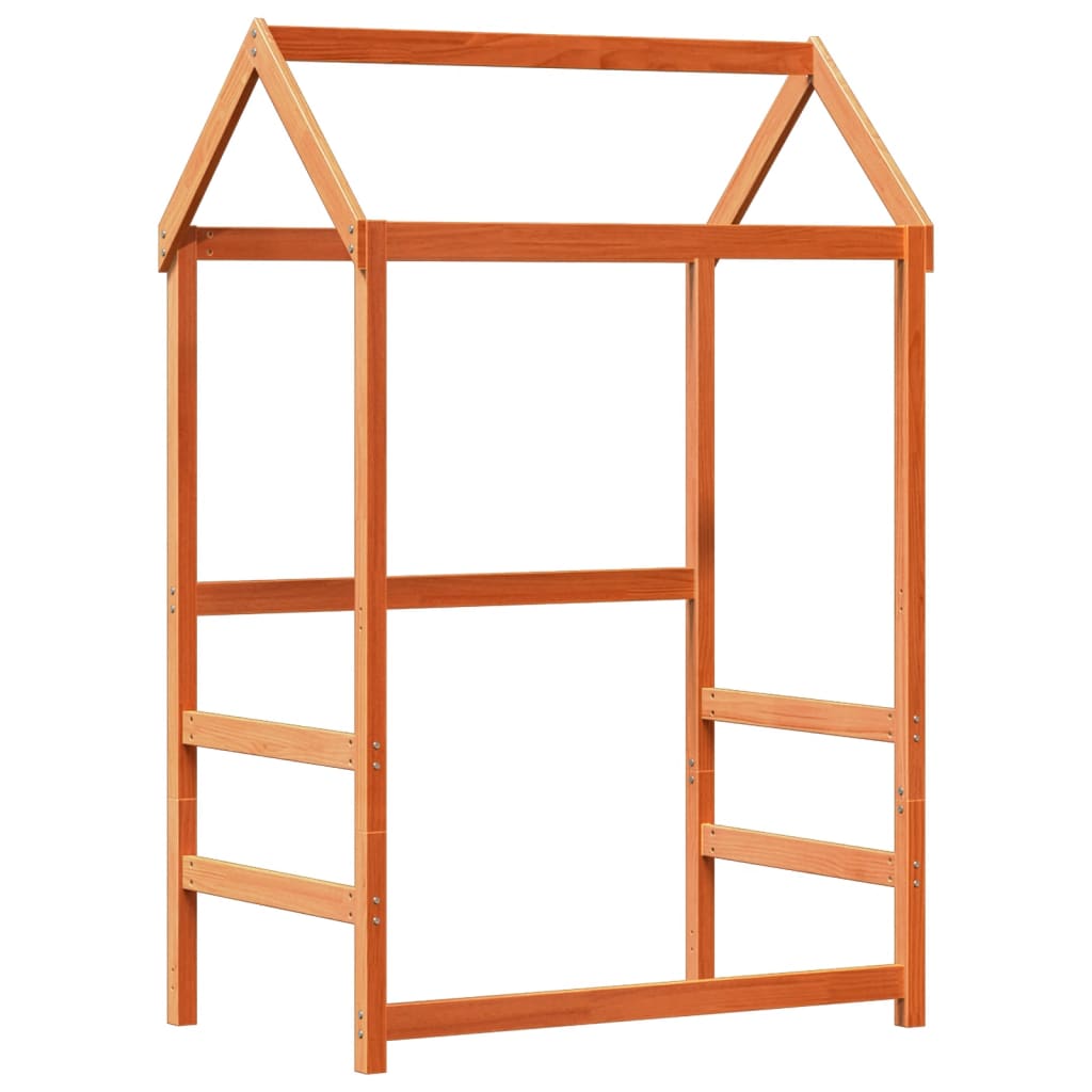 Giroletto con Tetto Cera 90x200 cm Legno Massello Pino - homemem39