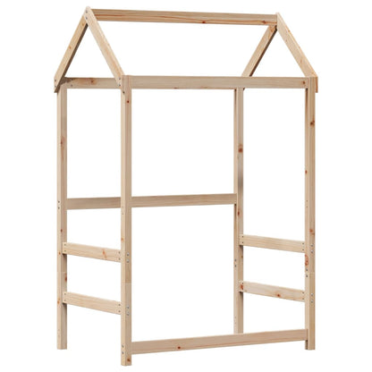 Giroletto con Tetto 75x190 cm in Legno Massello di Pino | homemem39