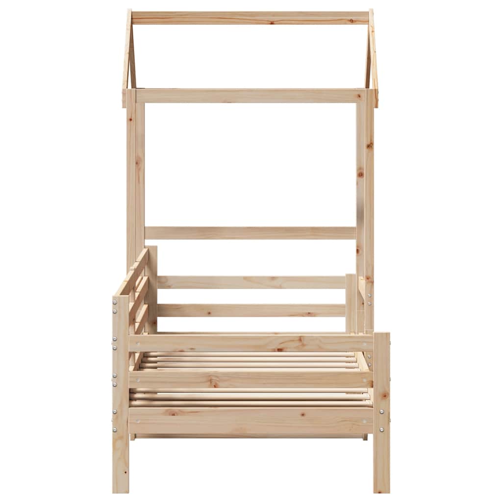 Dormeuse con Tetto 80x200 cm in Legno Massello di Pino | homemem39