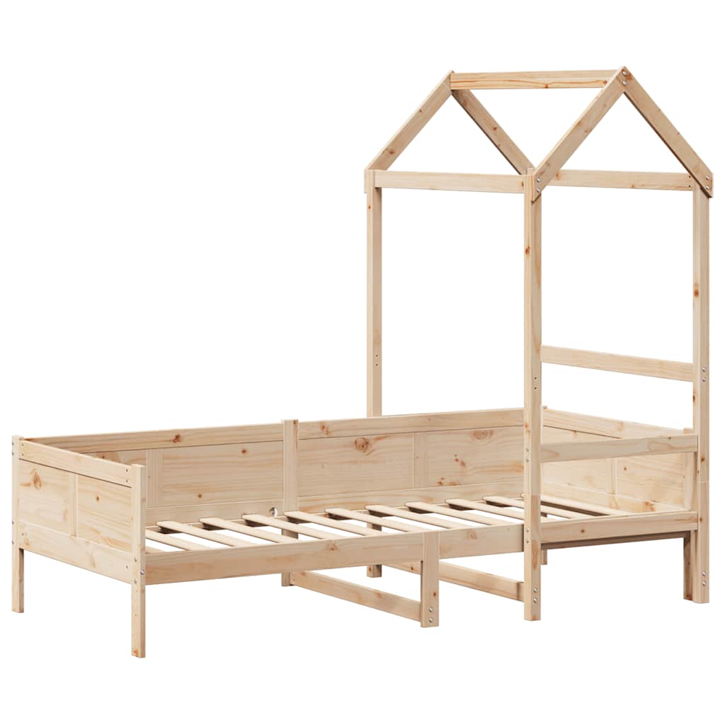 Dormeuse con Tetto 80x200 cm in Legno Massello di Pino