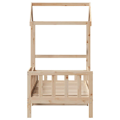 Dormeuse con Tetto 80x200 cm in Legno Massello di Pino | homemem39