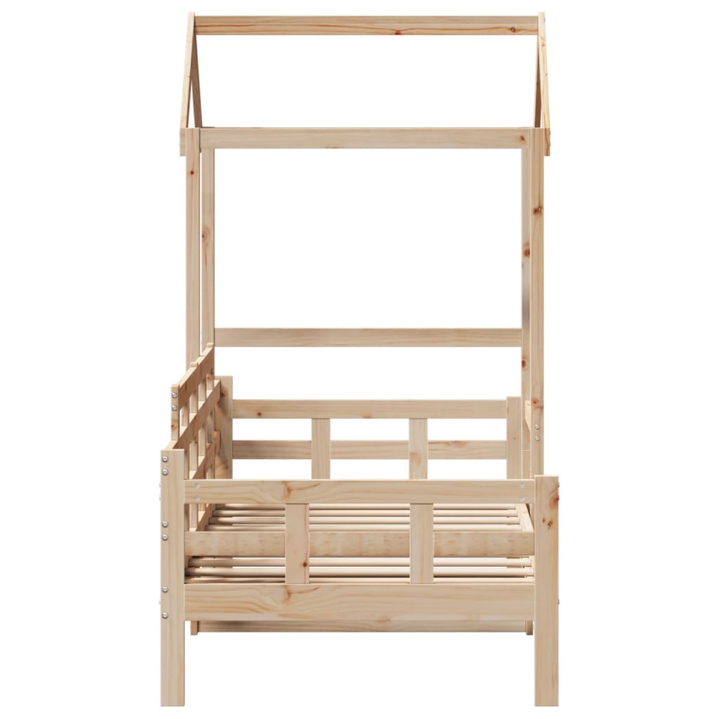 Dormeuse con Tetto 80x200 cm in Legno Massello di Pino | homemem39