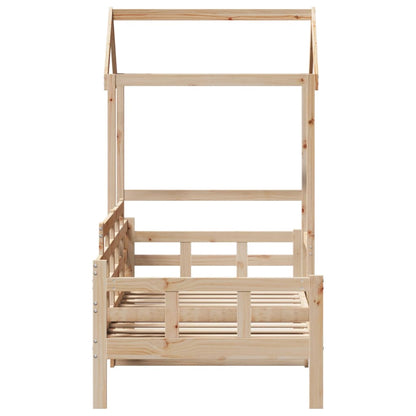 Dormeuse con Tetto 80x200 cm in Legno Massello di Pino | homemem39