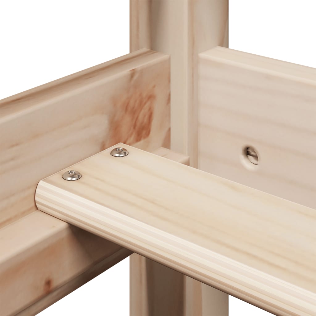 Dormeuse con Tetto 80x200 cm in Legno Massello di Pino - homemem39