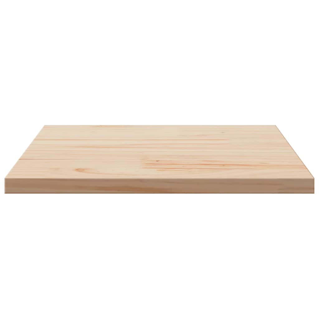 Piano Tavolo 50x50x1,7 cm Quadrato in Legno Massello di Pino | homemem39