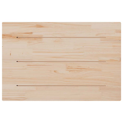 Piano per Tavolo 80x50x1,7 cm Rettangolare Legno Massello Pino | homemem39