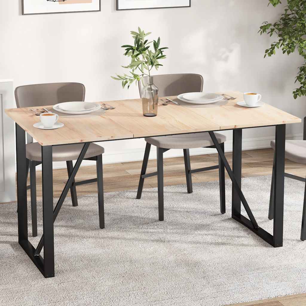 Piani Tavolo 3 pz Rettangolare Legno Massello Pino