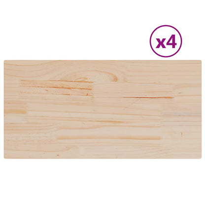 Piani Tavolo 4 pz Rettangolare Legno Massello Pino
