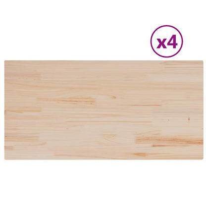 Piani Tavolo 4 pz Rettangolare Legno Massello Pino