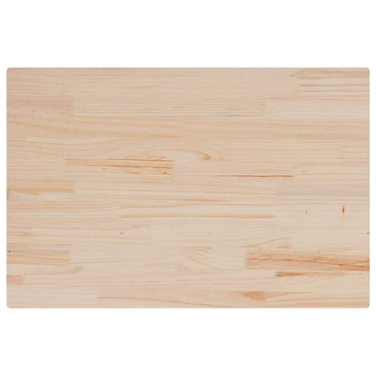 Piano per Tavolo 80x50x2,5 cm Rettangolare Legno Massello Pino