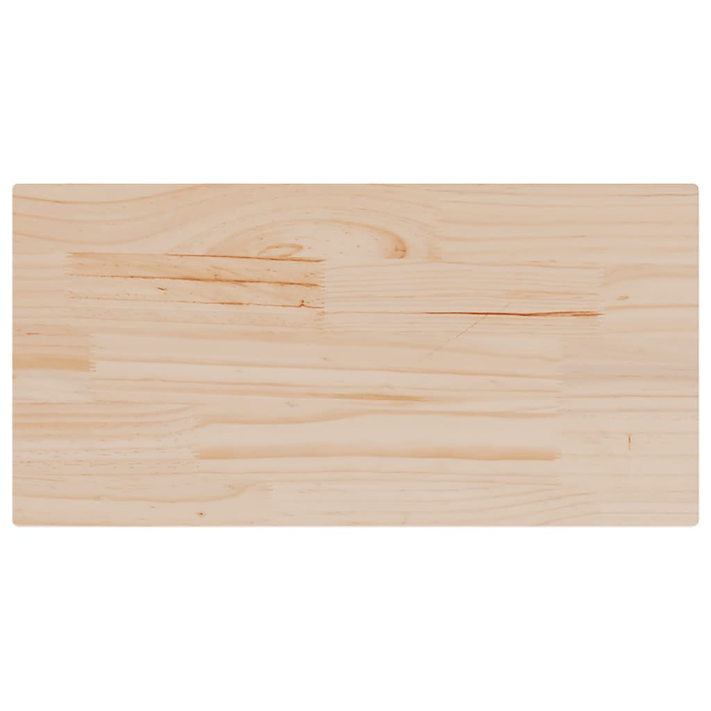 Piani Tavolo 2 pz 80x40x2,5 cm Rettangolare Legno Massello Pino