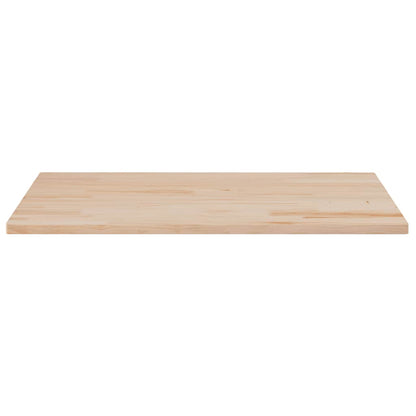 Piano Tavolo 100x50x2,5cm Rettangolare Legno Massello di Pino
