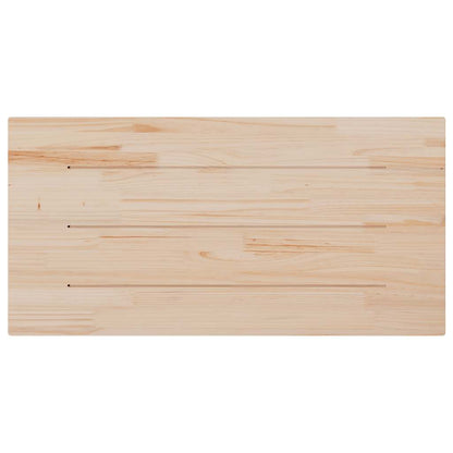 Piano Tavolo 100x50x2,5cm Rettangolare Legno Massello di Pino