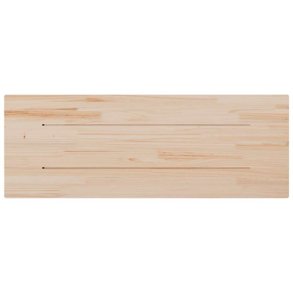 Piano Tavolo 110x40x2,5 cm Rettangolare Legno Massello di Pino | homemem39