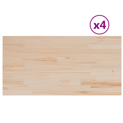 Piani Tavolo 4 pz Rettangolare Legno Massello Pino