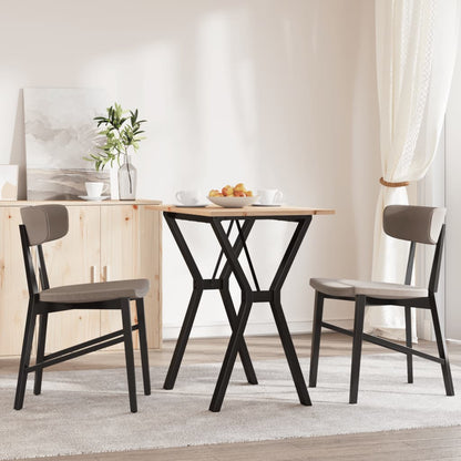 Tavolo da Pranzo Telaio a Y 80x50x75 cm Legno Pino e Acciaio | homemem39
