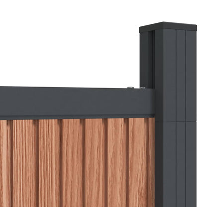 Pannello di Recinzione Marrone 526x186 cm in WPC | homemem39
