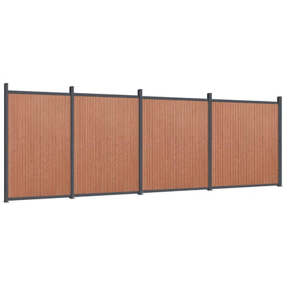 Pannello di Recinzione Marrone 699x186 cm in WPC | homemem39