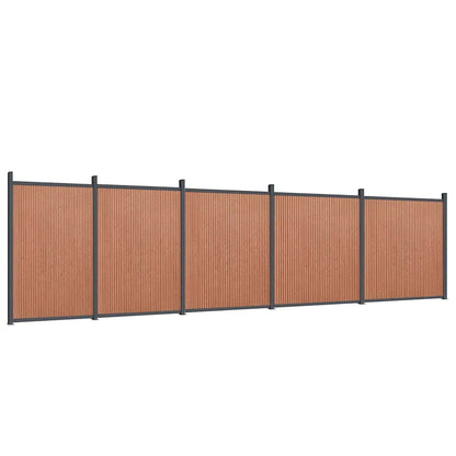 Pannello di Recinzione Marrone 872x186 cm in WPC | homemem39