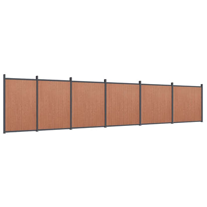 Pannello di Recinzione Marrone 1045x186 cm in WPC | homemem39