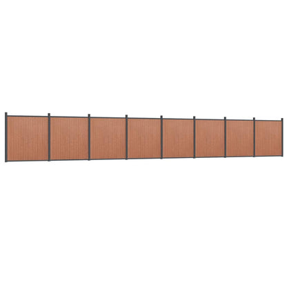Pannello di Recinzione Marrone 1391x186 cm in WPC | homemem39
