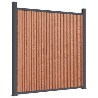Pannello di Recinzione Marrone 1391x186 cm in WPC | homemem39