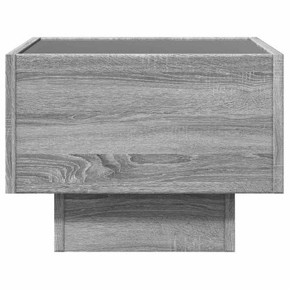 Tavolino con LED Grigio Sonoma 40x40x30 cm in Legno Multistrato | homemem39