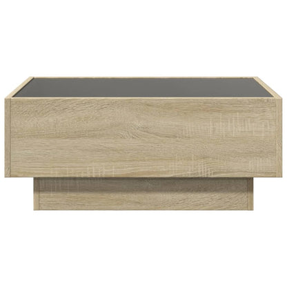 Tavolino Salotto con LED Rovere Sonoma 70x50x30 cm Multistrato | homemem39