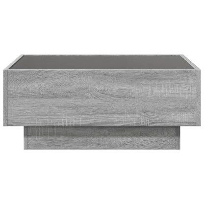 Tavolino Salotto con LED Grigio Sonoma 70x50x30 cm Multistrato | homemem39