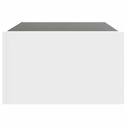 Tavolino da Salotto con LED Infinity Bianco 70x50x30 cm | homemem39