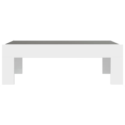 Tavolino da Salotto con LED Infinity Bianco 90x50x30 cm | homemem39