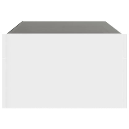 Tavolino da Salotto con LED Infinity Bianco 90x50x30 cm | homemem39