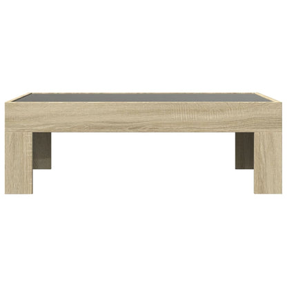 Tavolino da Salotto con LED Infinity Rovere Sonoma 90x50x30 cm | homemem39
