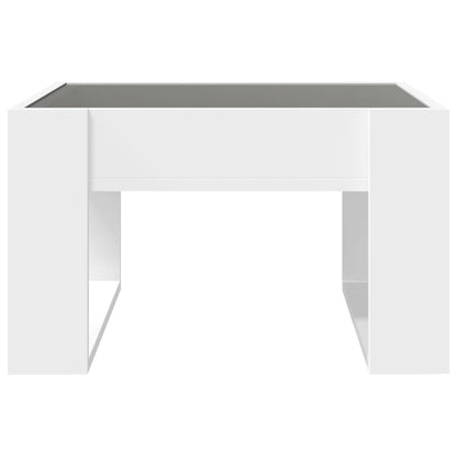 Tavolino da Salotto con LED Infinity Bianco 50x53x30 cm | homemem39