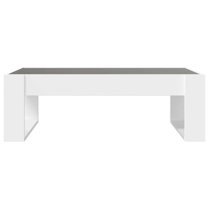 Tavolino da Salotto con LED Infinity Bianco 90x53x30 cm | homemem39