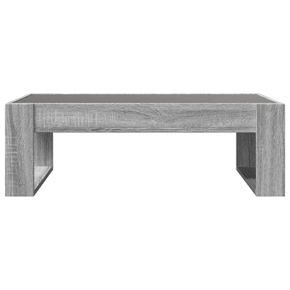Tavolino da Salotto con LED Infinity Grigio Sonoma 90x53x30 cm | homemem39