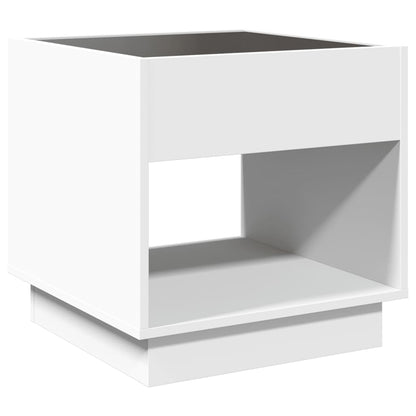 Tavolino da Salotto con LED Infinity Bianco 50x50x50 cm | homemem39