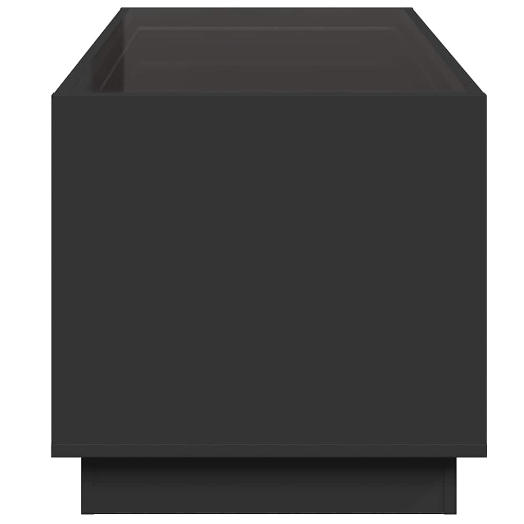 Tavolino da Salotto con LED Infinity Nero 70x50x50 cm | homemem39