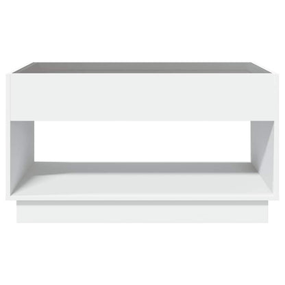 Tavolino da Salotto con LED Infinity Bianco 90x50x50 cm | homemem39