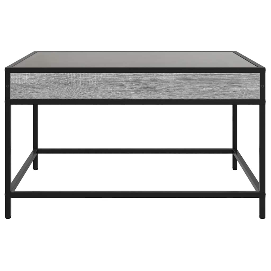 Tavolino da Salotto con LED Infinity Grigio Sonoma 70x50x41 cm | homemem39