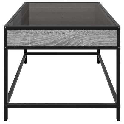 Tavolino da Salotto con LED Infinity Grigio Sonoma 70x50x41 cm | homemem39