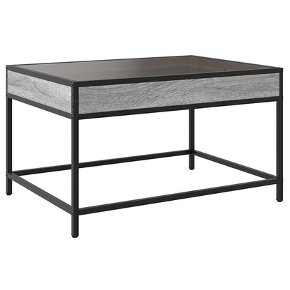 Tavolino da Salotto con LED Infinity Grigio Sonoma 70x50x41 cm | homemem39