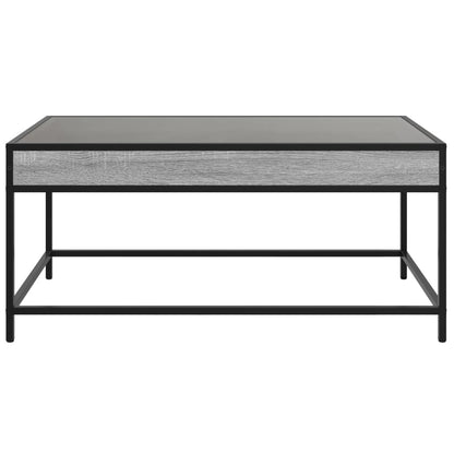 Tavolino da Salotto con LED Infinity Grigio Sonoma 90x50x41 cm | homemem39