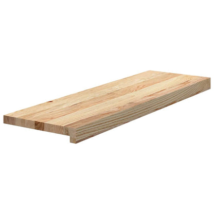 Gradini 4 pz 80x25x2 cm in Rovere Massello Non Trattato | homemem39