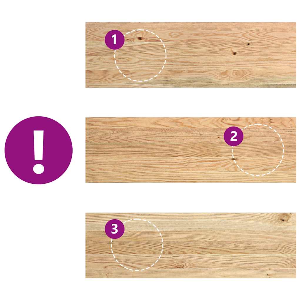 Gradini 4 pz 80x25x2 cm in Rovere Massello Non Trattato | homemem39