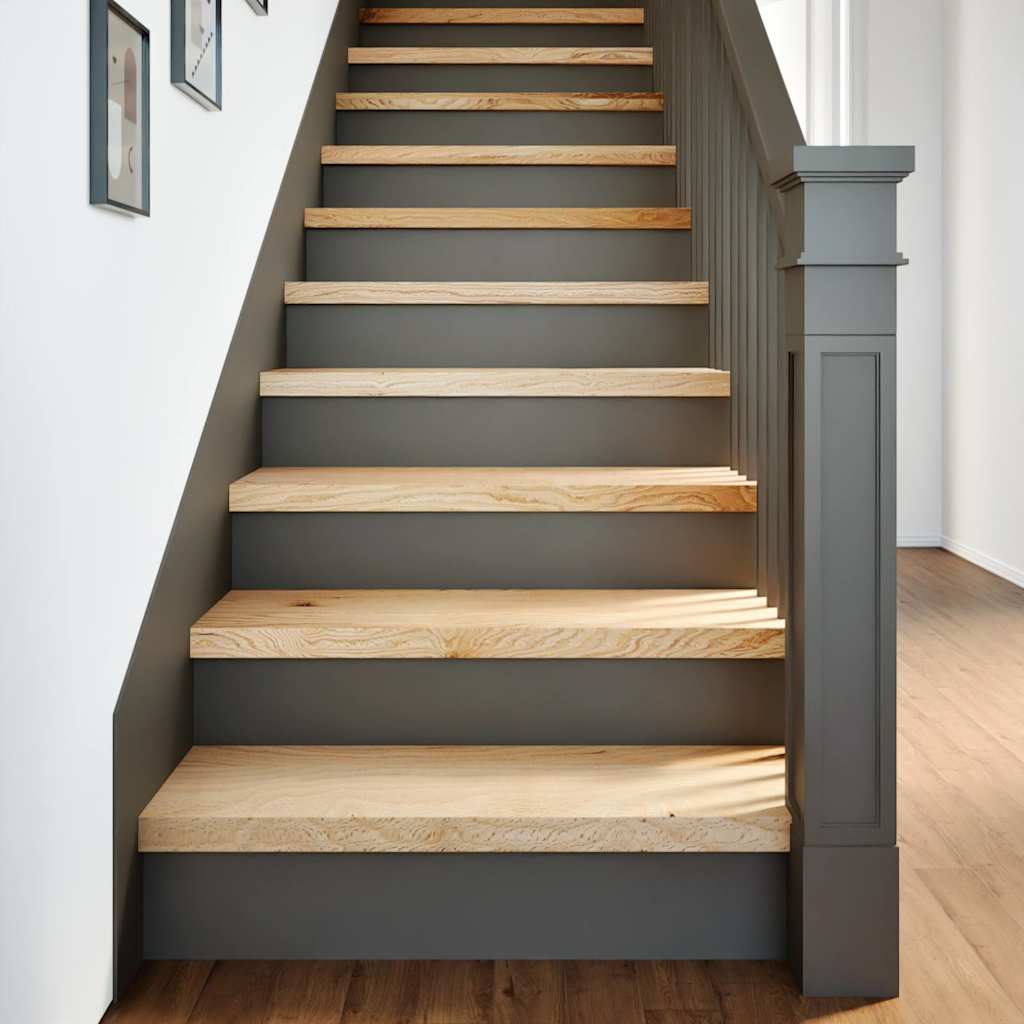 Gradini 4 pz 80x25x2 cm in Rovere Massello Non Trattato | homemem39