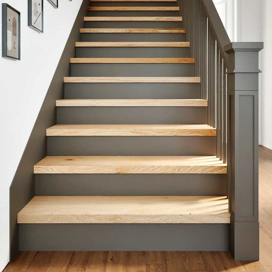 Gradini 4 pz 90x25x2 cm in Rovere Massello Non Trattato | homemem39