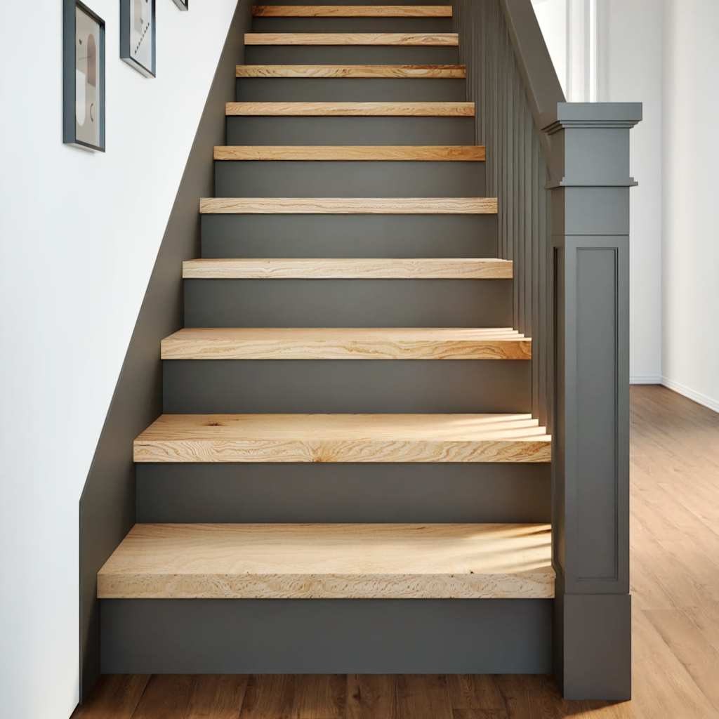 Gradini 8 pz 70x30x2 cm in Rovere Massello Non Trattato | homemem39