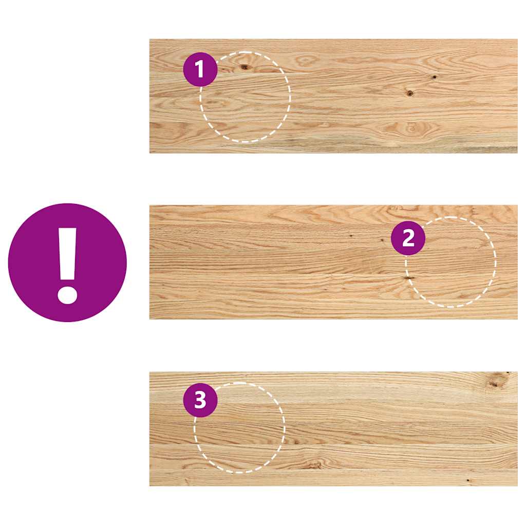 Gradini 8 pz 80x30x2 cm in Rovere Massello Non Trattato | homemem39