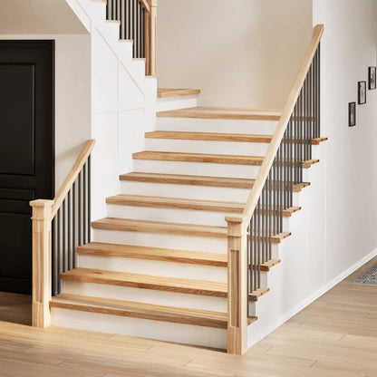 Gradini 16 pz 110x25x2 cm in Rovere Massello Non Trattato | homemem39